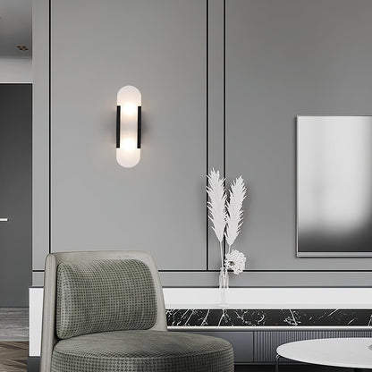 Albaline™ – applique murale LED en albâtre allongé, lumière douce