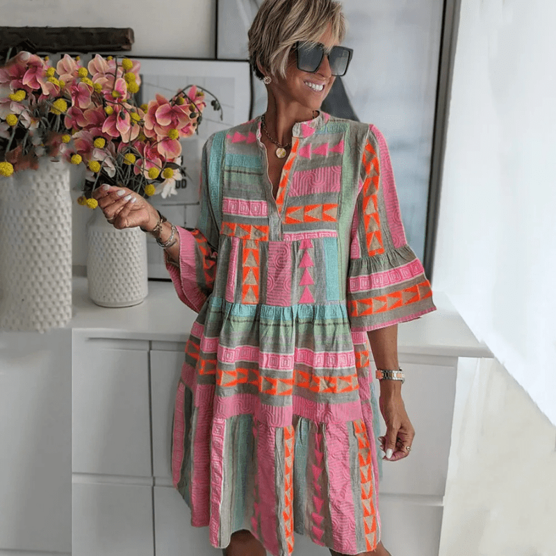 Robe Été Legère à Imprimé Florale Pour Femme - PanierRoyale