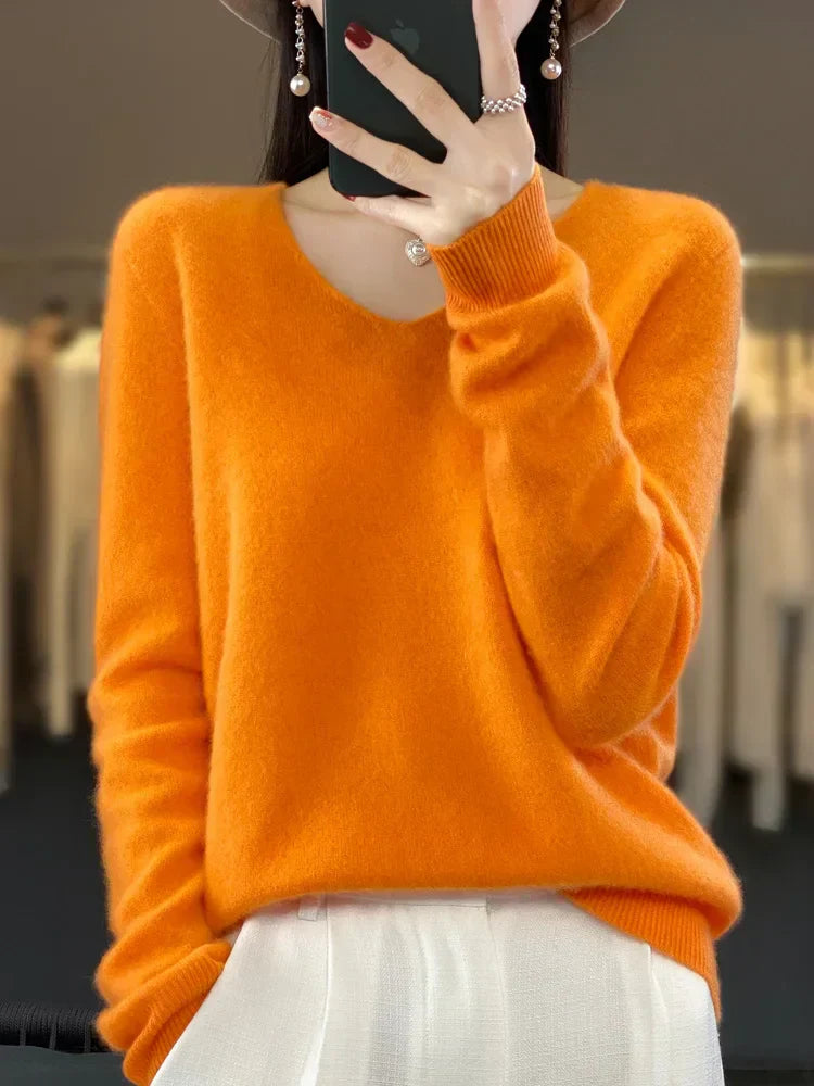 Pull Femme Tricot Doux Manches Longues Chic et Confortable