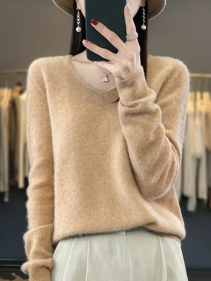 Pull Femme Tricot Doux Manches Longues Chic et Confortable