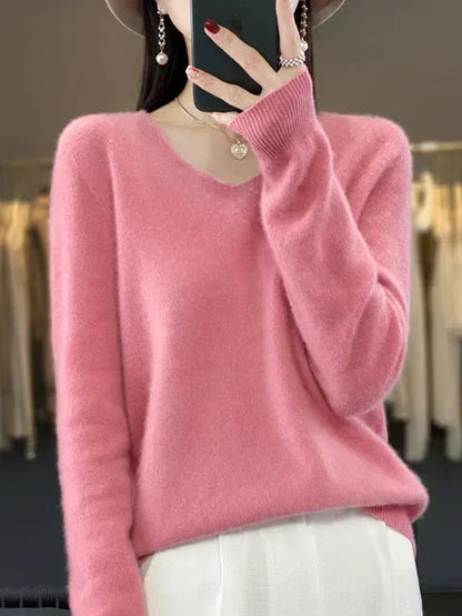 Pull Femme Tricot Doux Manches Longues Chic et Confortable