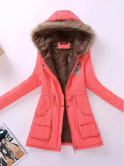 Veste Femme Hiver Doublée et Chaude en Laine