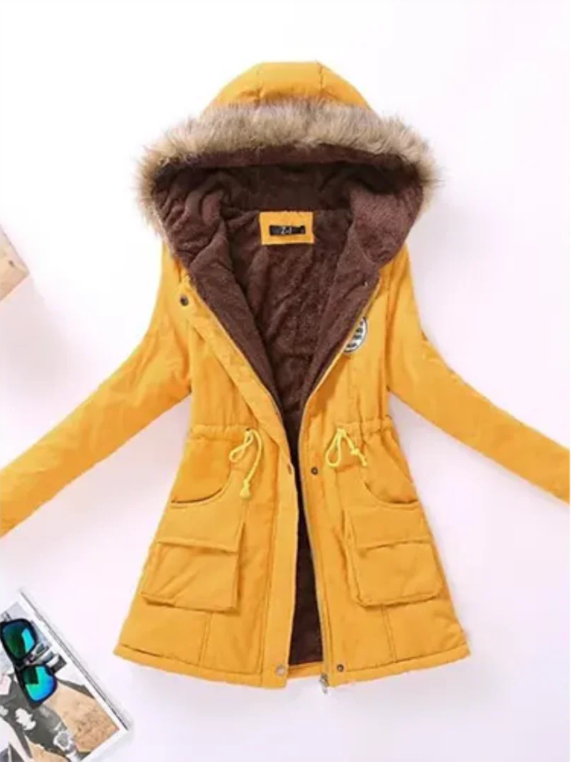 Veste Femme Hiver Doublée et Chaude en Laine