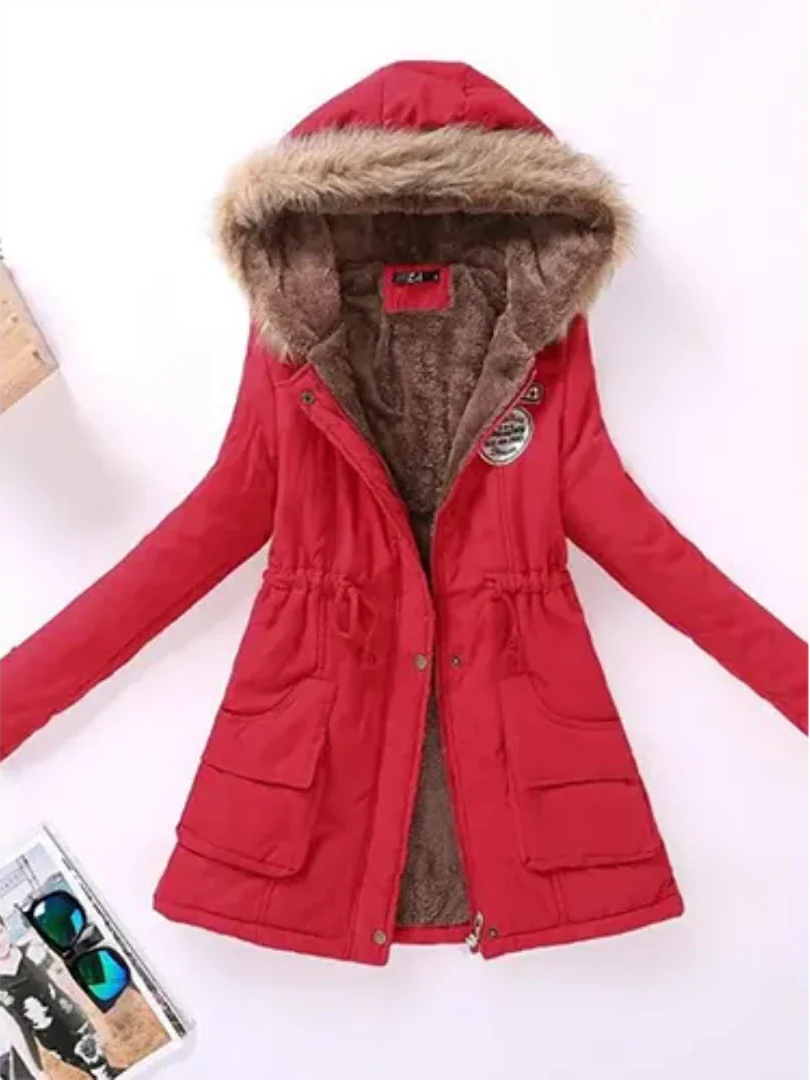 Veste Femme Hiver Doublée et Chaude en Laine