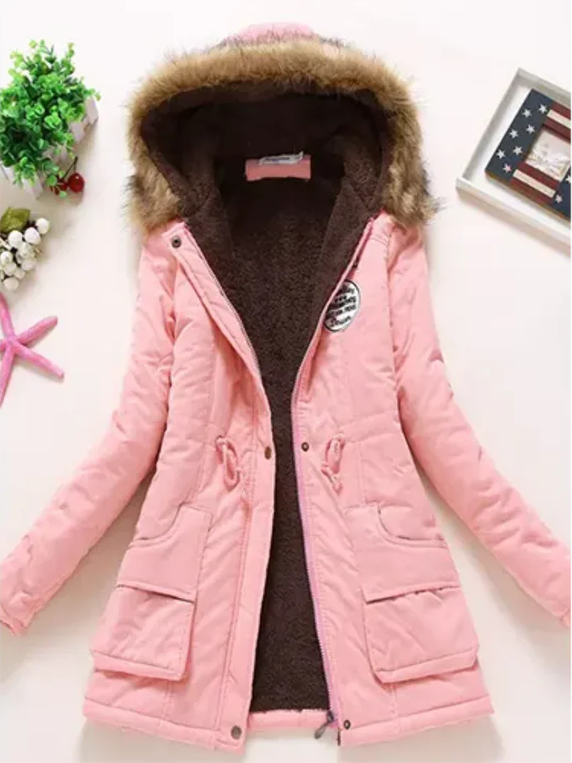 Veste Femme Hiver Doublée et Chaude en Laine