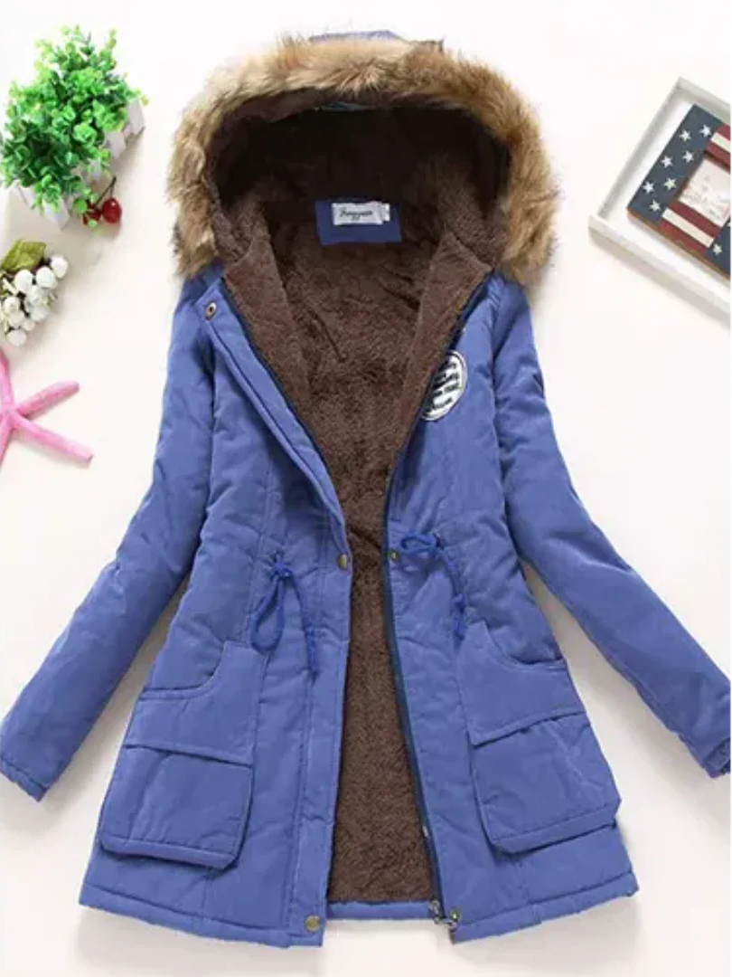 Veste Femme Hiver Doublée et Chaude en Laine