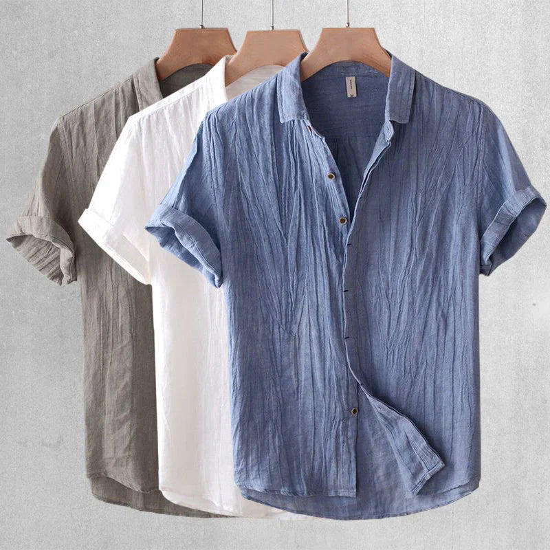 Chemise Lin Coton Homme Élégant - BerlinGlamour
