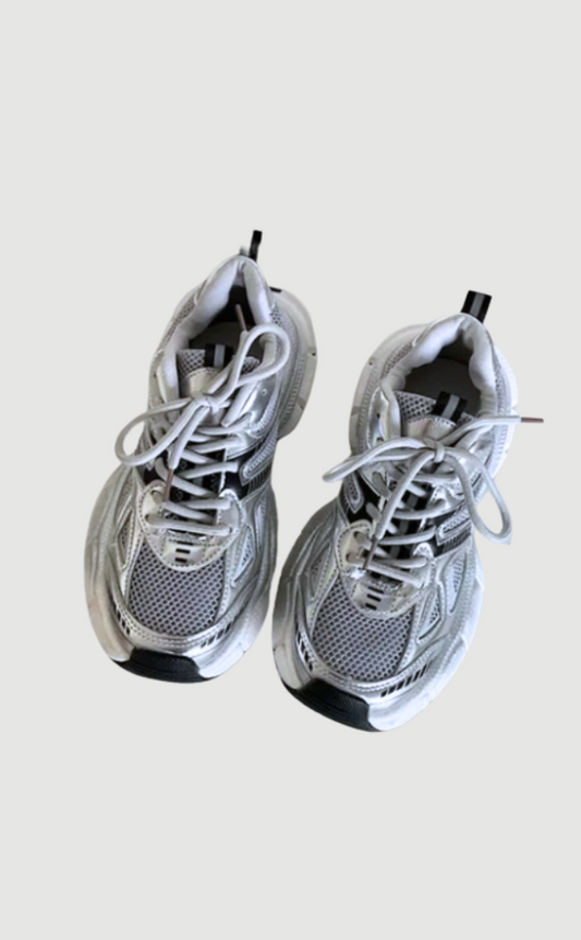 Baskets dames mesh confort et sport, semelle tendance gris - BerlinGlamour