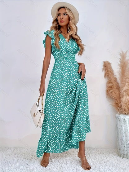 Robe Été Longue Florale Légère et Confortable