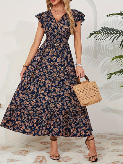 Robe Été Longue Florale Légère et Confortable