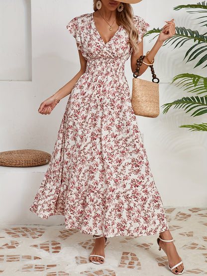 Robe Été Longue Florale Légère et Confortable