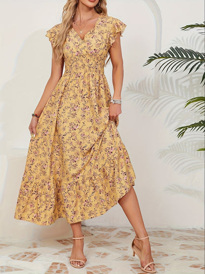 Altheava™ – Robe Longue Bohème Chic à Fleurs Fluide et Légère Été