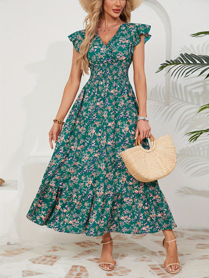 Robe Été Longue Florale Légère et Confortable
