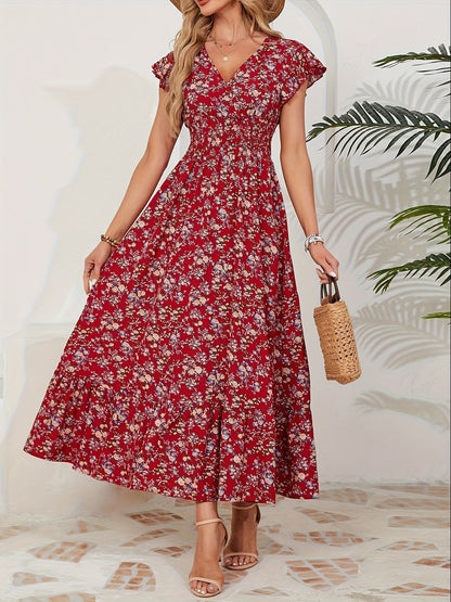 Robe Été Longue Florale Légère et Confortable