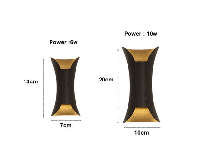 Alurex™ – Applique Murale Extérieure Élégante en Aluminium LED 6W/12W