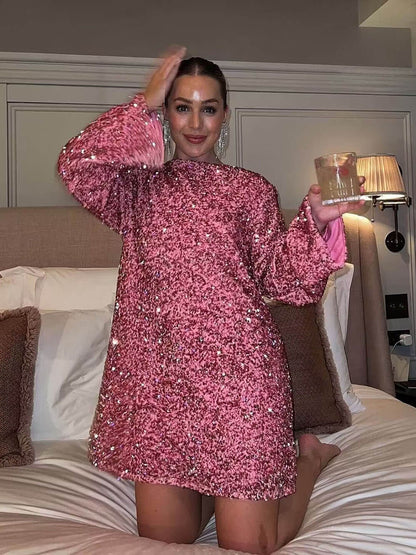 Robe Élégante Brillante pour Femme
