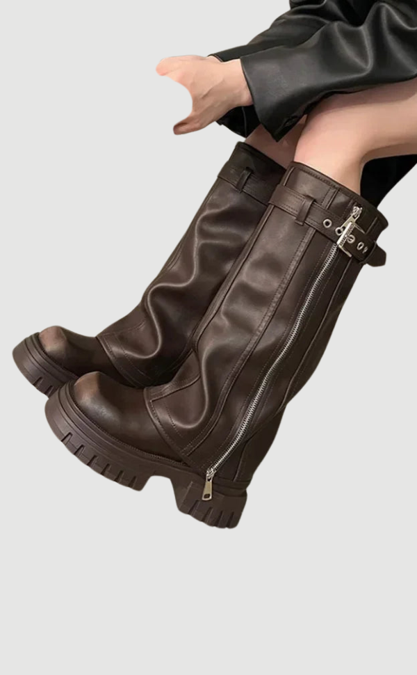 Bottes Platesau Haut de Cheville Féminines - BerlinGlamour
