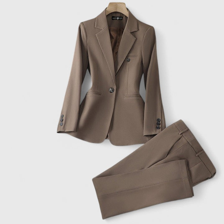 Costume Femme Tailleur Deux Pièces Élégant pour Bureau