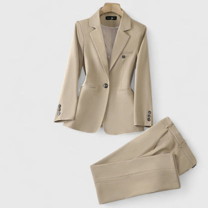 Costume Femme Tailleur Deux Pièces Élégant pour Bureau