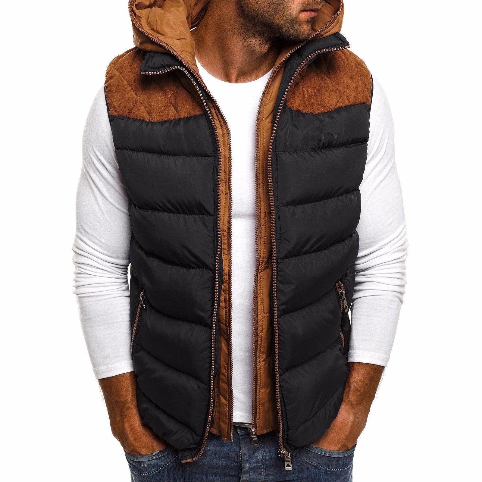 Gilet Homme Hiver Douillet et Chaud - PanierRoyale