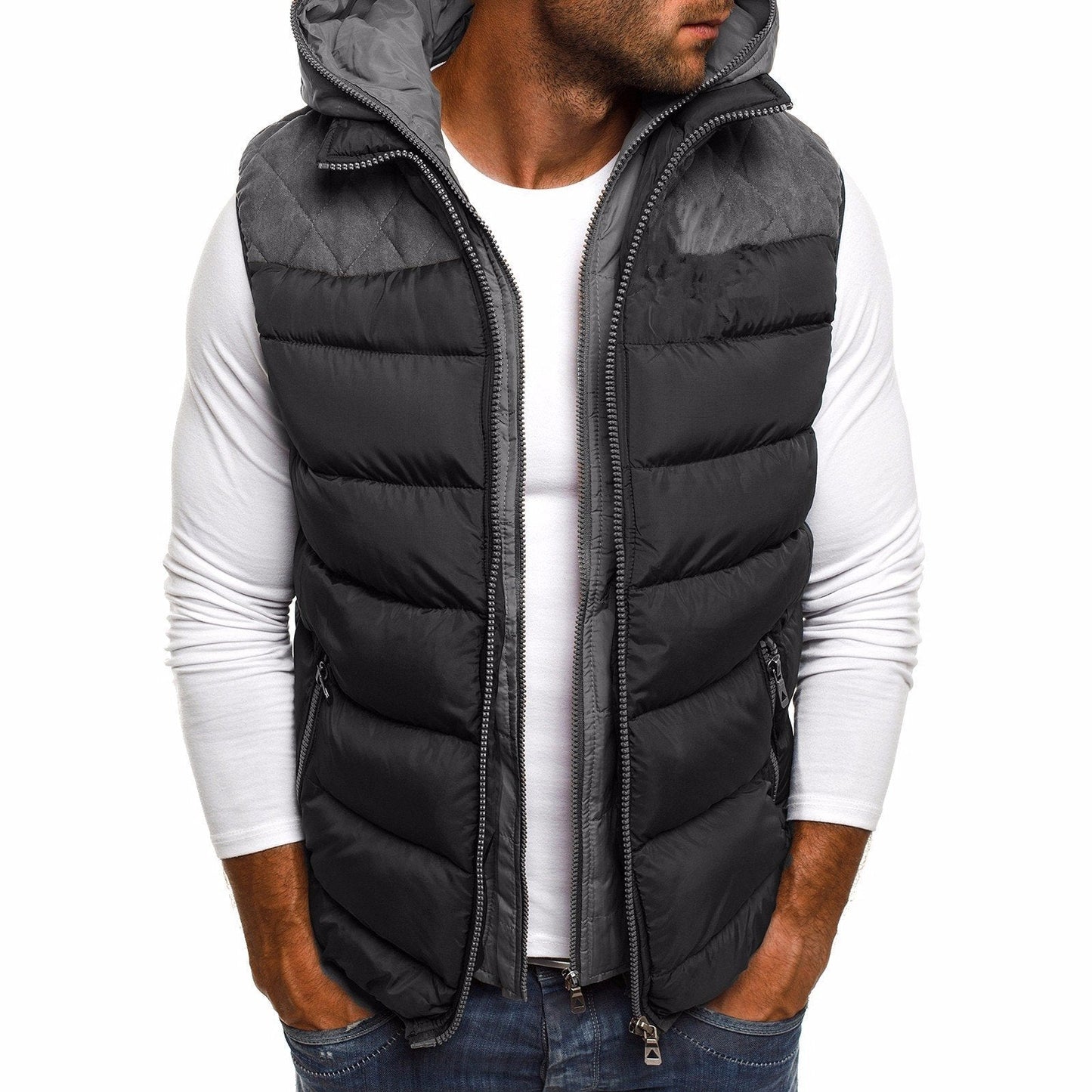 Gilet Homme Hiver Douillet et Chaud