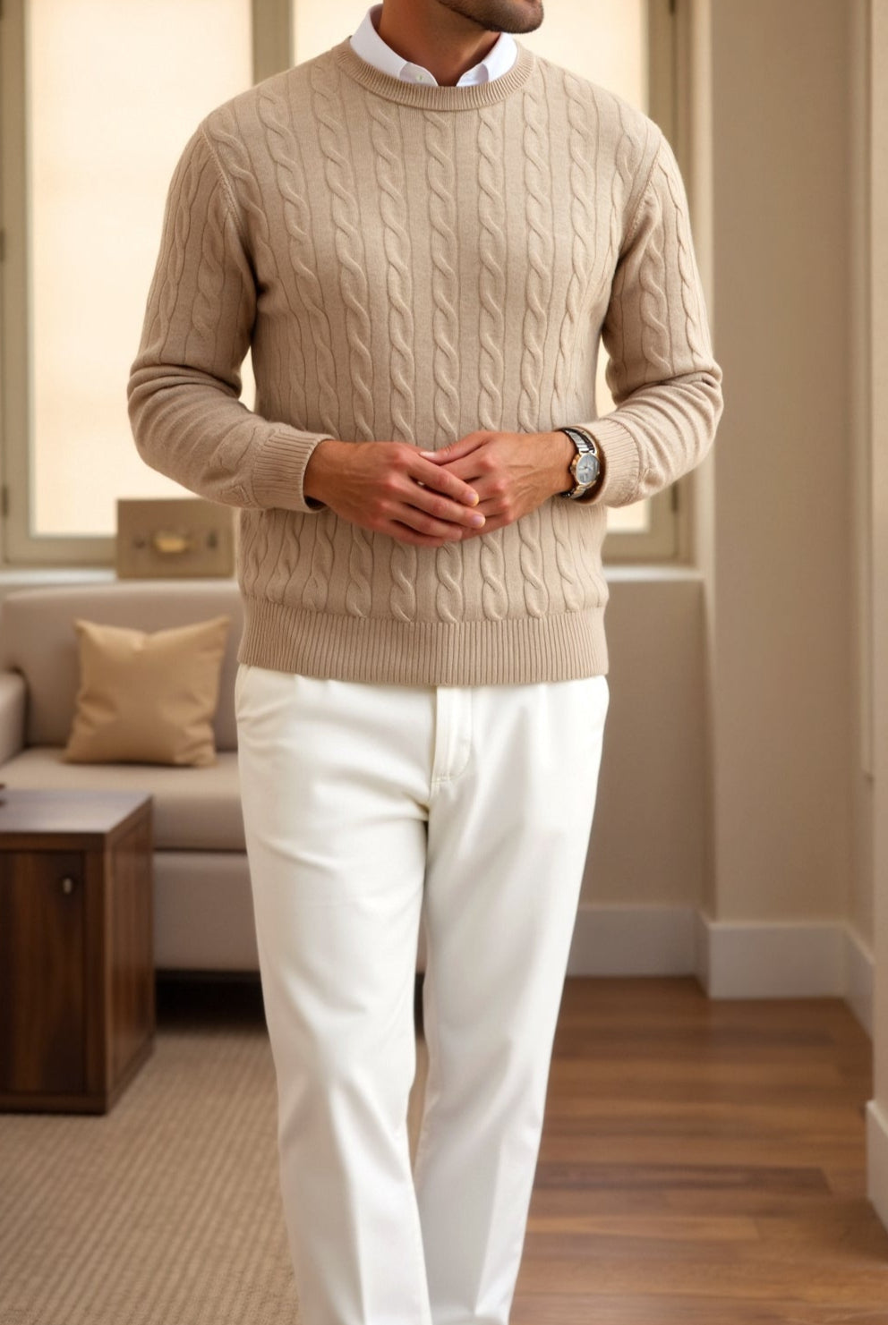 Pull en Maille Classique Élégant et Confortable