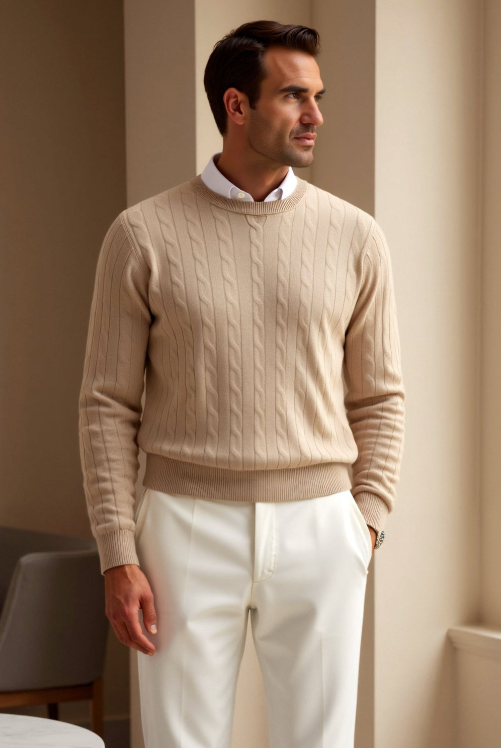 Pull en Maille Classique Élégant et Confortable - BerlinGlamour