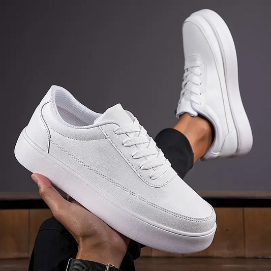 Chaussures Running Homme Léger et Respirant Blanc - PanierRoyale