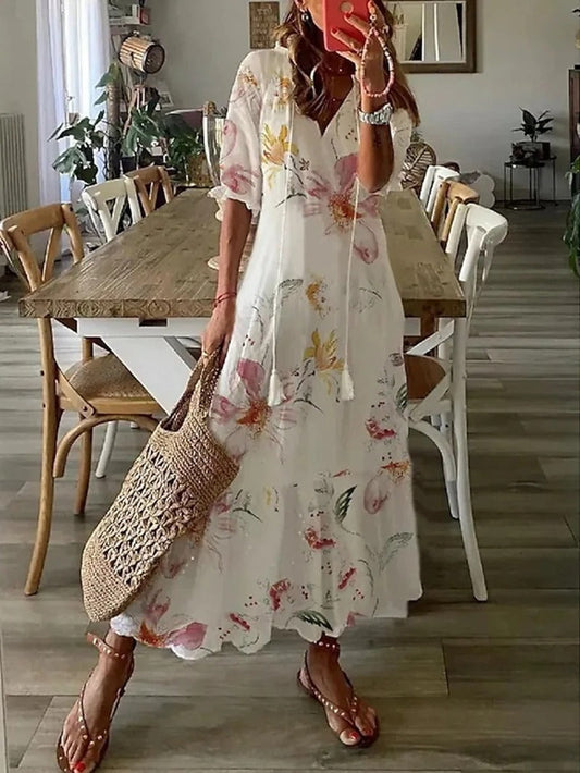 Robe Longue Femme Été Boho Chic et Légère - PanierRoyale