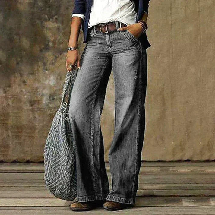 Pantalon femme élégant taille haute
