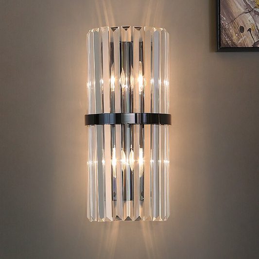 Apliora™ – Applique Murale LED Design Moderne & Art Déco – Argent & Noir