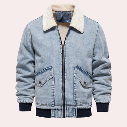 ARMIN - Veste d'Hiver en Jean Tendance pour Hommes