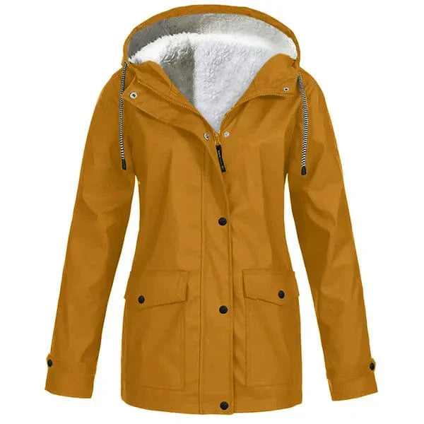 Manteau Imperméable Polaire Homme avec Coupe-Vent