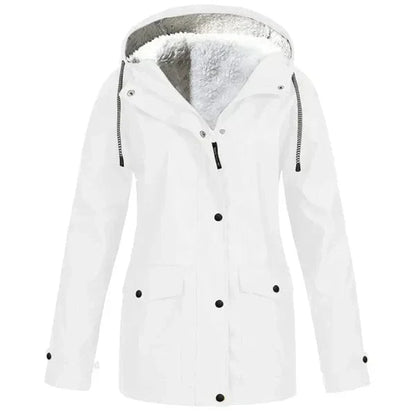 Manteau Imperméable Polaire Homme avec Coupe-Vent