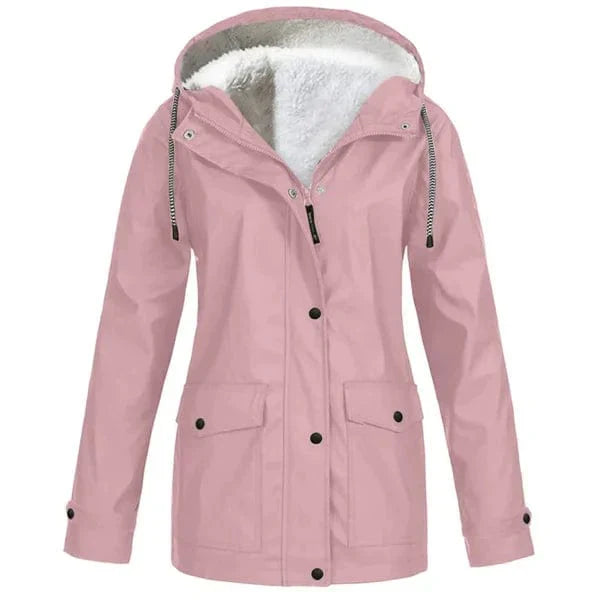 Manteau Imperméable Polaire Homme avec Coupe-Vent