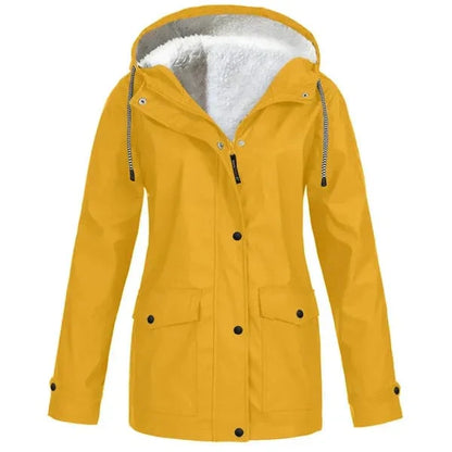 Manteau Imperméable Polaire Homme avec Coupe-Vent
