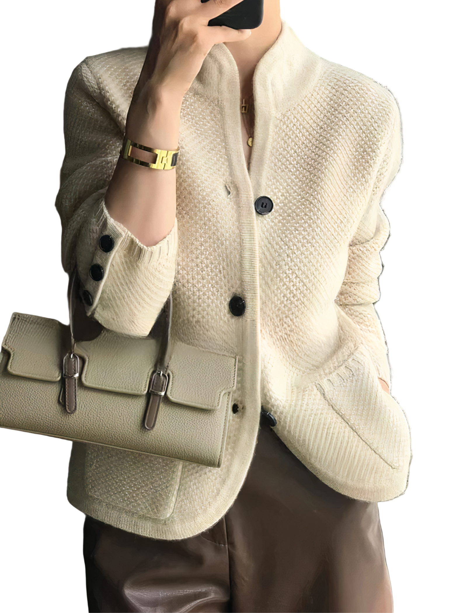 Cardigan Femme Chic avec Boutons en Nacre - PanierRoyale