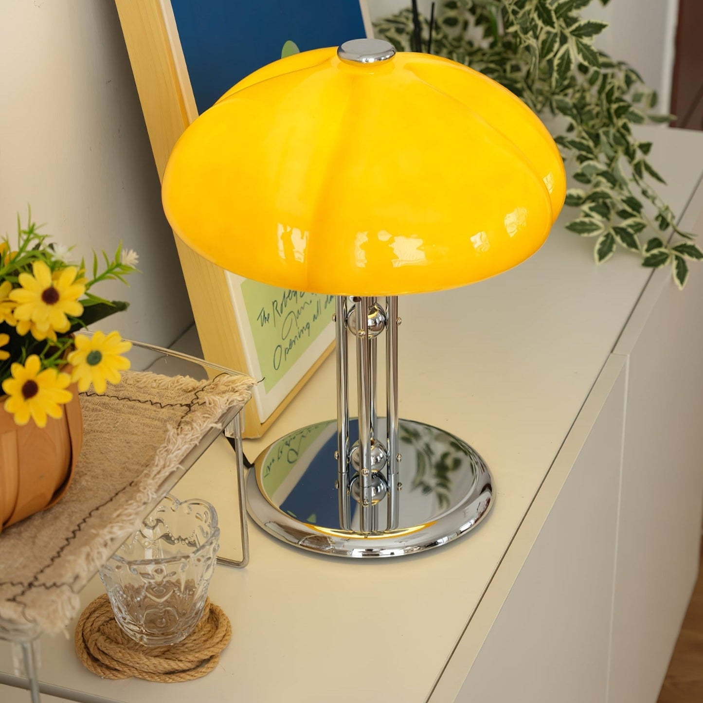 Arcalume™ – lampe de table style Bauhaus lumière douce en verre