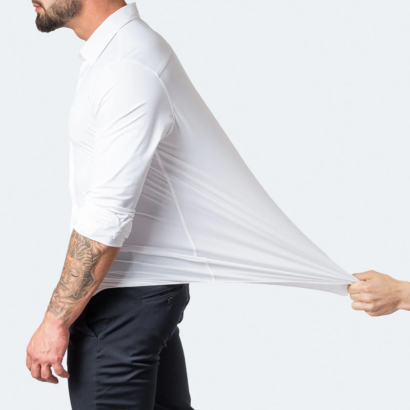 Chemise Homme Stretch Sans Repassage Coupe Ajustée