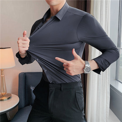 Chemise Homme Stretch Sans Repassage Coupe Ajustée