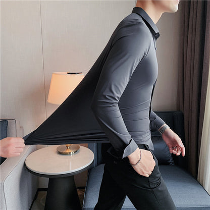 Chemise Homme Stretch Sans Repassage Coupe Ajustée