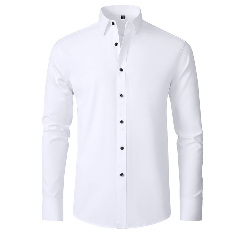 Chemise Homme Stretch Sans Repassage Coupe Ajustée - PanierRoyale