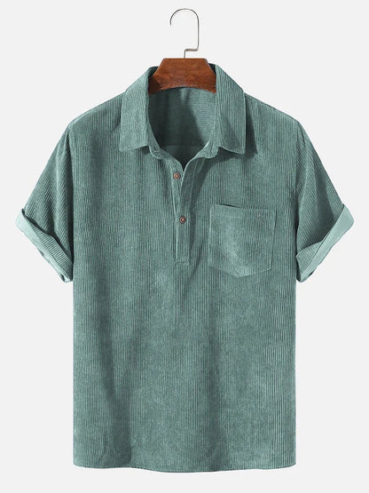 Chemise Homme Été Léger Manches Courtes Respirant