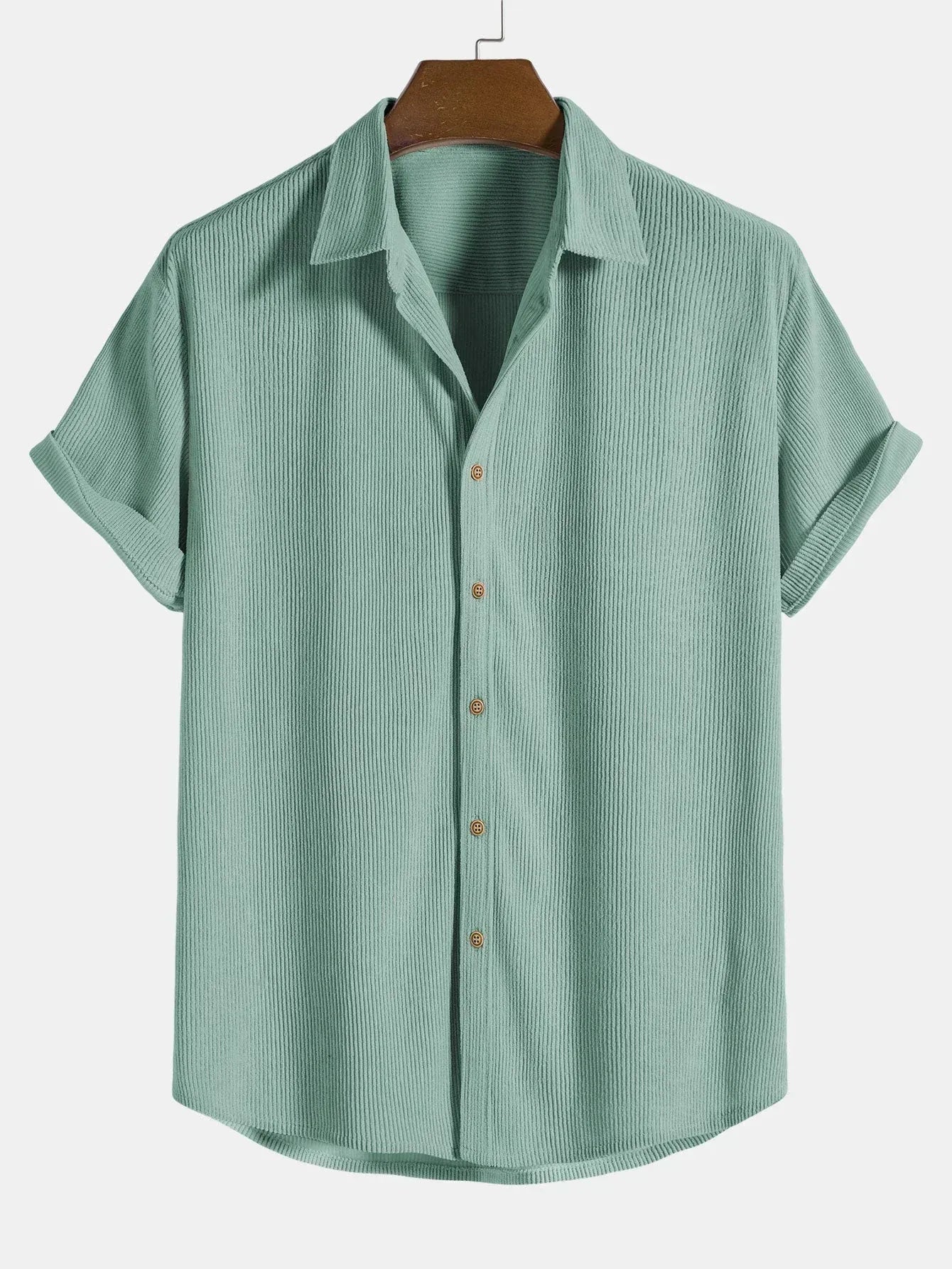 Chemise Homme Coton Respirant Manches Courtes Été - PanierRoyale