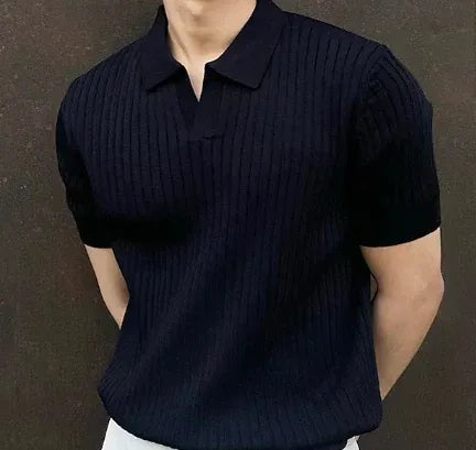 Polo Homme Manches Courtes Décontracté Été