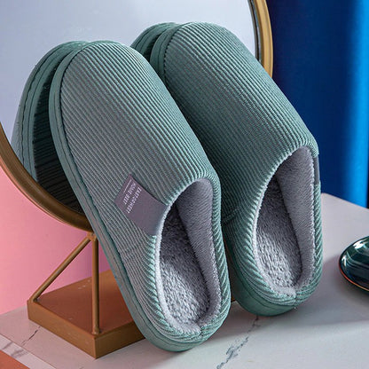 Chaussons Hiver Femmes Doux et Chauffants avec Semelle Souple