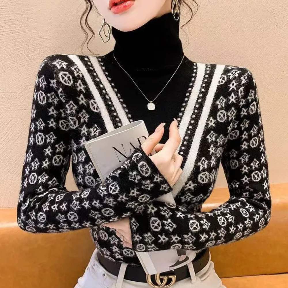 ELANY - Pull en Tricot pour Femmes en Hiver