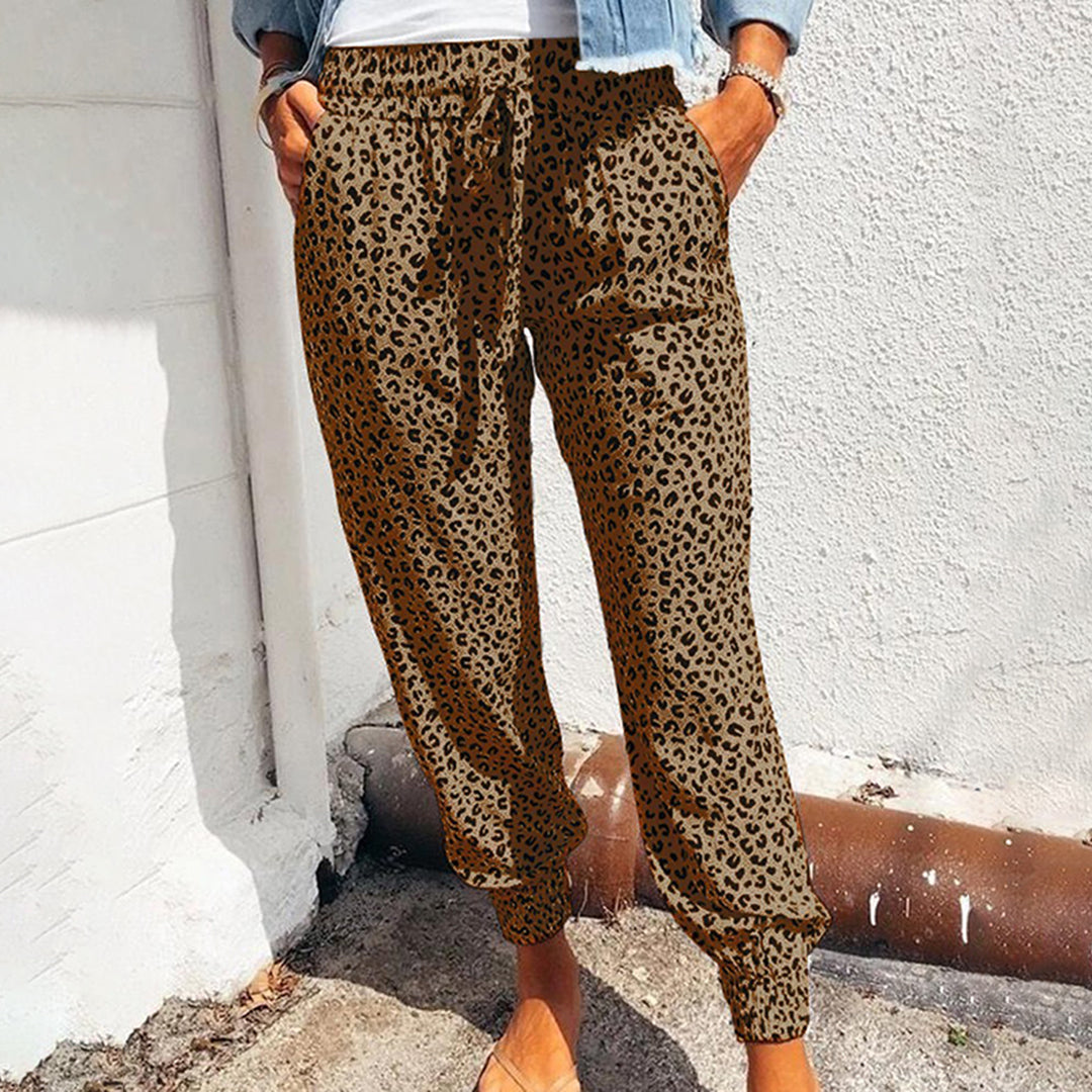 Pantalon de loisir femme leopard confortable et tendance