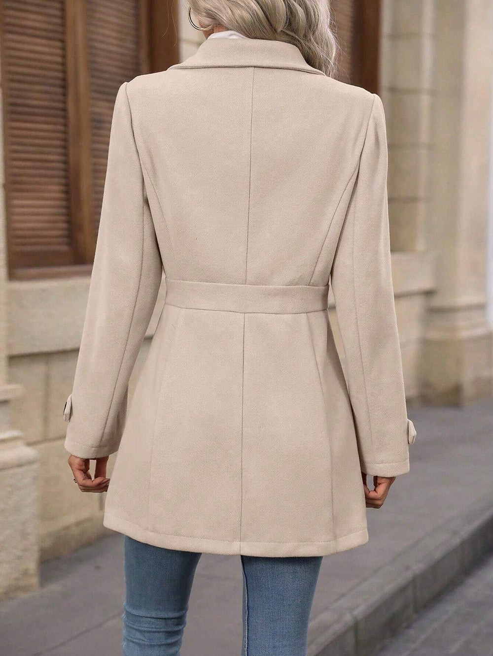 Trench Femme Ceinture Ajustable Coupe Droite