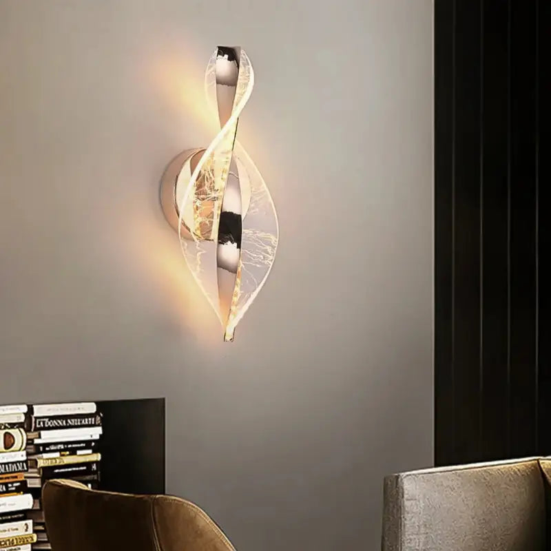 Aurélia™ – Applique Murale LED Dorée Moderne Design Original pour Intérieur
